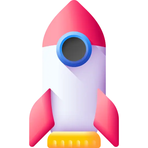 vector cohete 3d
